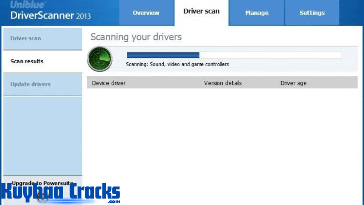 Uniblue DriverScanner 9.1.0.156 Full Serial Key Download 2024