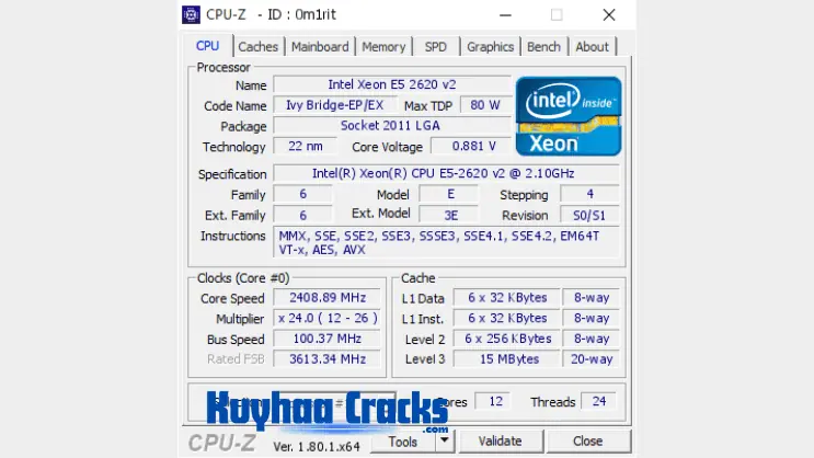 CPU-Z 2.10 Offline Installer Plus Portable